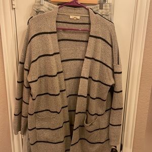 La Miel cardigan grey with black stripes size S/M